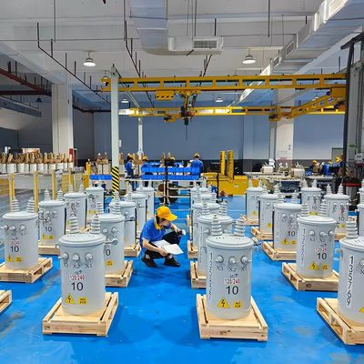 Struktur Koil TOROIDAL 100kVA 150kVA Transformator Low Loss Single Phase yang Diisi Minyak