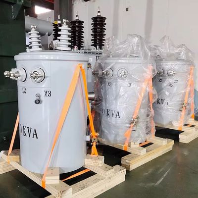 120V 240kV Single Phase TOROIDAL Transformer yang diisi minyak 5kva 2 Phase untuk tiang dipasang