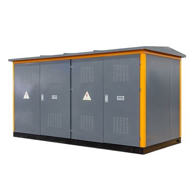 Outdoor Electrical Power Distribution Box Substation dengan Transformer Tembaga / Aluminium